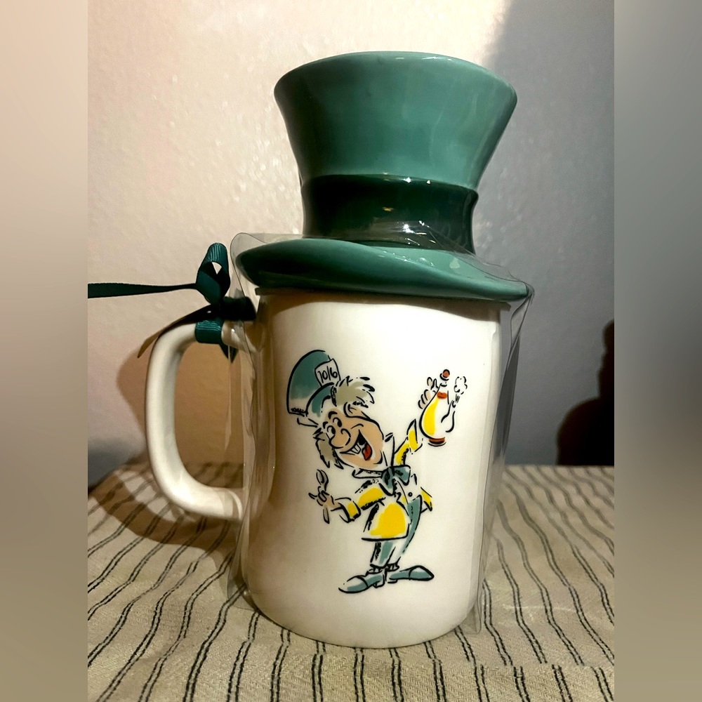 BRAND NEW Rae Dunn x Disney Mad As A Hatter Mug